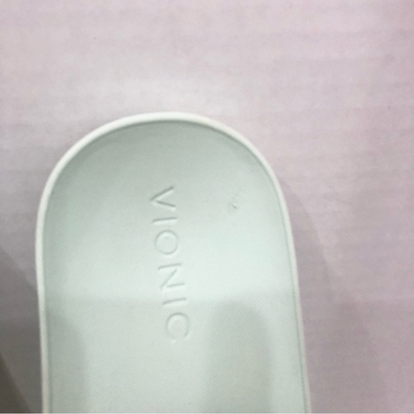 Vionic Kiera Snake Print Slide Sandals - Size Women 6W, Mint Green - Picture 5 of 12